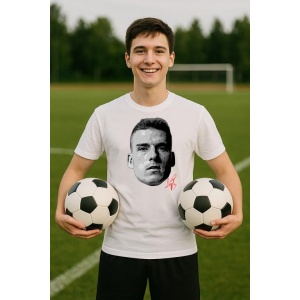 Tricou Barbat cu Fotbalistul Andriy Lunin - Real Madrid - Img 6