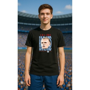 Tricou Barbat cu Fotbalistul Erling Braut Haaland - Manchester City