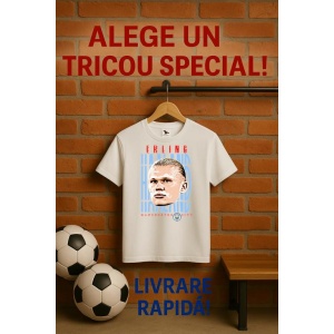 Tricou Barbat cu Fotbalistul Erling Braut Haaland - Manchester City - Img 8