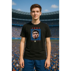 Tricou Barbat cu Fotbalistul Jude Victor William Bellingham - Real Madrid - Img 6
