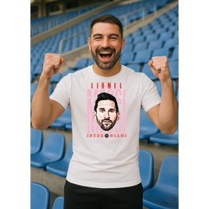 Tricou Barbat cu Fotbalistul Lionel Andrs Messi Cuccittini - Inter Miami CF - Img 9