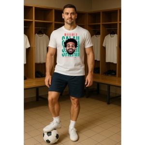 Tricou Barbat cu Fotbalistul Mohamed Salah Hamed Mahrous Ghaly - Liverpool FC - Img 2