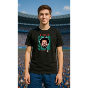 Tricou Barbat cu Fotbalistul Mohamed Salah Hamed Mahrous Ghaly - Liverpool FC - Img 3