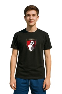 Tricou barbat cu logo stema AFC Bournemouth Marea Britanie , din bumbac 100% - Img 2