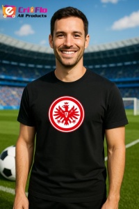 Tricou barbat cu logo stema Eintracht Frankfurt Germania , din bumbac 100% - Img 6