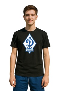 Tricou barbat cu logo stema FC Dinamo Moscova Rusia , din bumbac 100% - Img 2