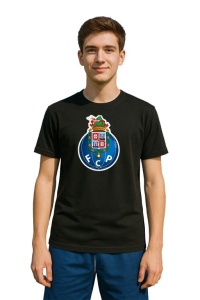 Tricou barbat cu logo stema FC Porto Portugalia , din bumbac 100% - Img 2