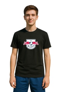 Tricou barbat cu logo stema RB Leipzig Germania , din bumbac 100%