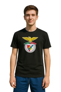 Tricou barbat cu logo stema SL Benfica Portugalia , din bumbac 100% - Img 2