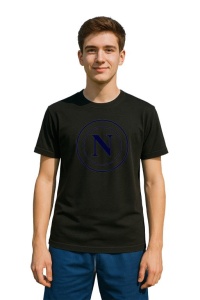 Tricou barbat cu logo stema SSC Napoli Italia , din bumbac 100% - Img 2