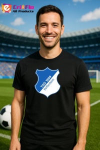 Tricou barbat cu logo stema TSG Hoffenheim Germania , din bumbac 100% - Img 6
