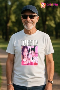 Tricou barbat Kpop cu trupa DAHYUN music Coreean 205 - Img 5