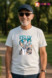 Tricou barbat Kpop cu trupa FELIX LEE music Coreean 210 - Img 4