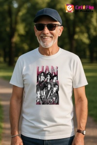 Tricou barbat Kpop cu trupa HAN music Coreean 215