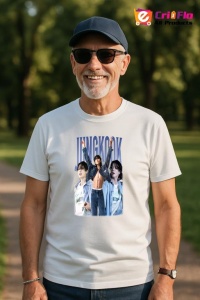 Tricou barbat Kpop cu trupa JUNGKOOK music Coreean 240 - Img 5