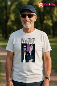 Tricou barbat Kpop cu trupa NAM-JOON music Coreean 273 - Img 4