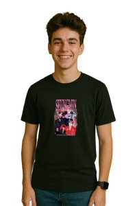 Tricou barbat Kpop cu trupa SEUGMIN music Coreean 286 - Img 3
