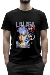 Tricou barbat - Lalisa Blackping - KPOP, stil, muzică, idol, cultură, pop, trendy, grup, fanbase, Korea