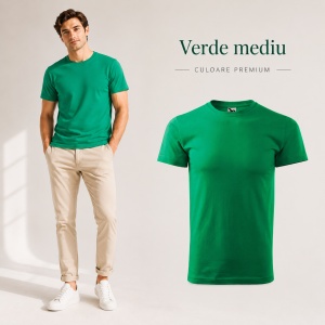 Tricou bărbat Malfini Basic Clasic, 100% bumbac, 160 g/m², guler rotund, 48 de culori, mărimi XS–5XL - Img 22