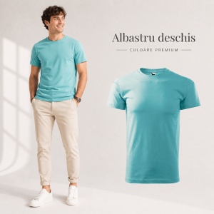 Tricou bărbat Malfini Basic Clasic, 100% bumbac, 160 g/m², guler rotund, 48 de culori, mărimi XS–5XL - Img 32