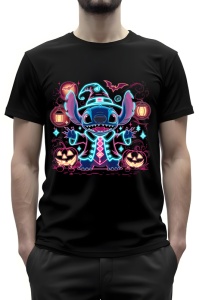 Tricou barbat - NEON STITCH - stitch, distractie, extraterestru, barbat