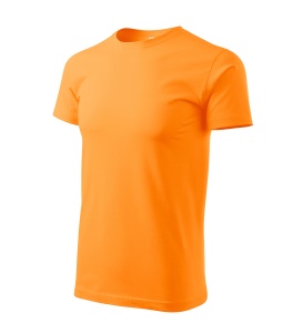 Tricou pentru barbati basic din bumbac de culoare orange