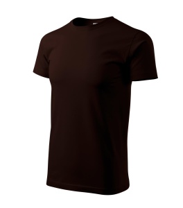 Tricou pentru barbati basic din bumbac de culoare cafea