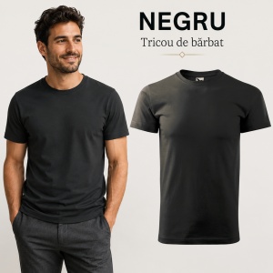 Tricou Bărbat Simplu Malfini Basic, 100% Bumbac, Regular Fit, casual office Guler Rotund, Multiple Culori XS - 5XL - Img 51