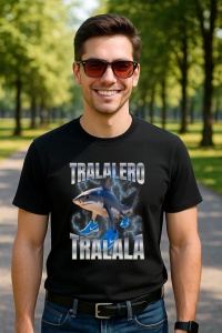 Tricou Barbat Tralalero Tralala cu personajul Tralalero Tralala - Img 4