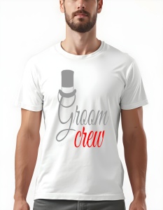 Tricou barbati - GROOM CREW