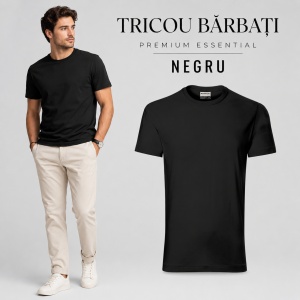 Tricou bărbați heavy, 100% bumbac pre-shrunk, 200 g/m², 14 nuanțe disponibile - Img 16