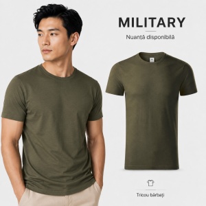 Tricou Bărbați Malfini Gulf 822, 100% Bumbac Organic, 150 g/m², Guler Rotund, Label Free, S–3XL, 15 Culori - Img 19