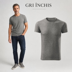 Tricou Bărbați Malfini Viper Free F43, 100% Bumbac, 180 g/m², Slim Fit, Guler Rotund, S–2XL, 10 Culori - Img 14