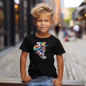 Tricou Basketabll Urban PLay Tricou Negru - Copii | Dama | Barbat - Img 2