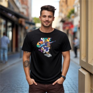 Tricou Basketabll Urban PLay Tricou Negru - Copii | Dama | Barbat - Img 9