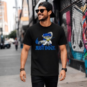 Tricou Batman Caped Crusader Urban Blue Typography Dark Knight, din bumbac 100%, tricou negru, Copii | Dama | Barbat - Img 5