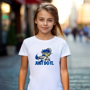 Tricou Batman Just Do it Power Tricou Alb - Copii | Dama | Barbat - Img 4