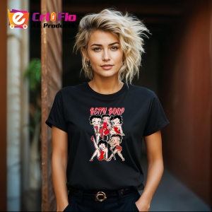 Tricou Betty Boop personaj iconic cu stil vintage si atitudine jucausa, Copii | Dama | Barbat , tricou negru - Img 8