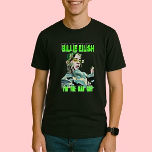 Tricou Billie Eilish - I'm the Bad Guy, muzica Hip-Hop / Pop, Dama | Barbat | Copii, Culoare Negru