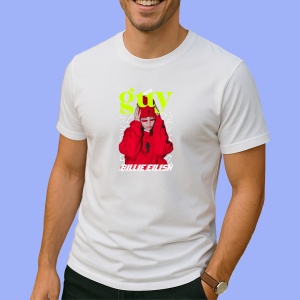Tricou Billie Eilish - Red Hoodie, muzica Hip-Hop / Funk, Dama | Barbat | Copii - Img 2