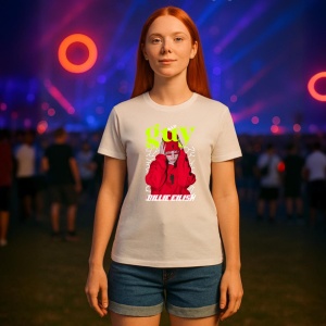 Tricou Billie Eilish - Red Hoodie, muzica Hip-Hop / Funk, Dama | Barbat | Copii - Img 6