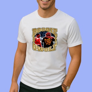Tricou Boogie GWOLF - Red Gold, muzica Hip-Hop / Rap, Dama | Barbat | Copii