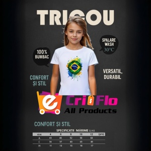 Tricou Brazil Steag Splash Art, Copii | Dama | Barbat - Img 8