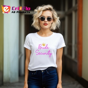 Tricou bride security mesaj pentru prietenele miresei, Copii | Dama | Barbat - Img 7