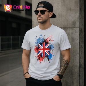 Tricou Britain Steag Splash Art, Copii | Dama | Barbat - Img 5