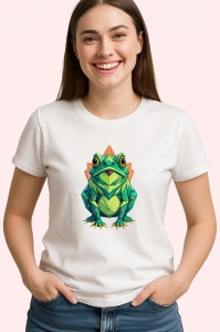 Tricou Broasca Verde Poligonala Arta, Copii | Dama | Barbat