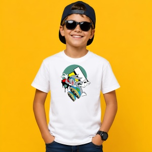 Tricou Bugs Bunny Pe Role Graffiti Streetwear, din bumbac 100% Copii | Dama | Barbat