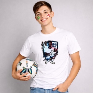 Tricou Bukayo Saka England World Cup Fifa 2026 V3, din bumbac 100%, tricou alb, Copii | Dama | Barbat - Img 3