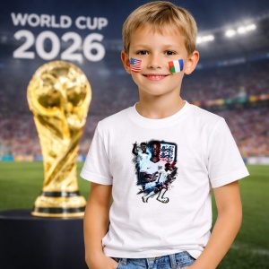 Tricou Bukayo Saka England World Cup Fifa 2026 V3, din bumbac 100%, tricou alb, Copii | Dama | Barbat - Img 5