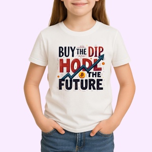Tricou buy the dip hodl the future, cumpara scaderea tine viitorul, Copii | Dama | Barbat - Img 3